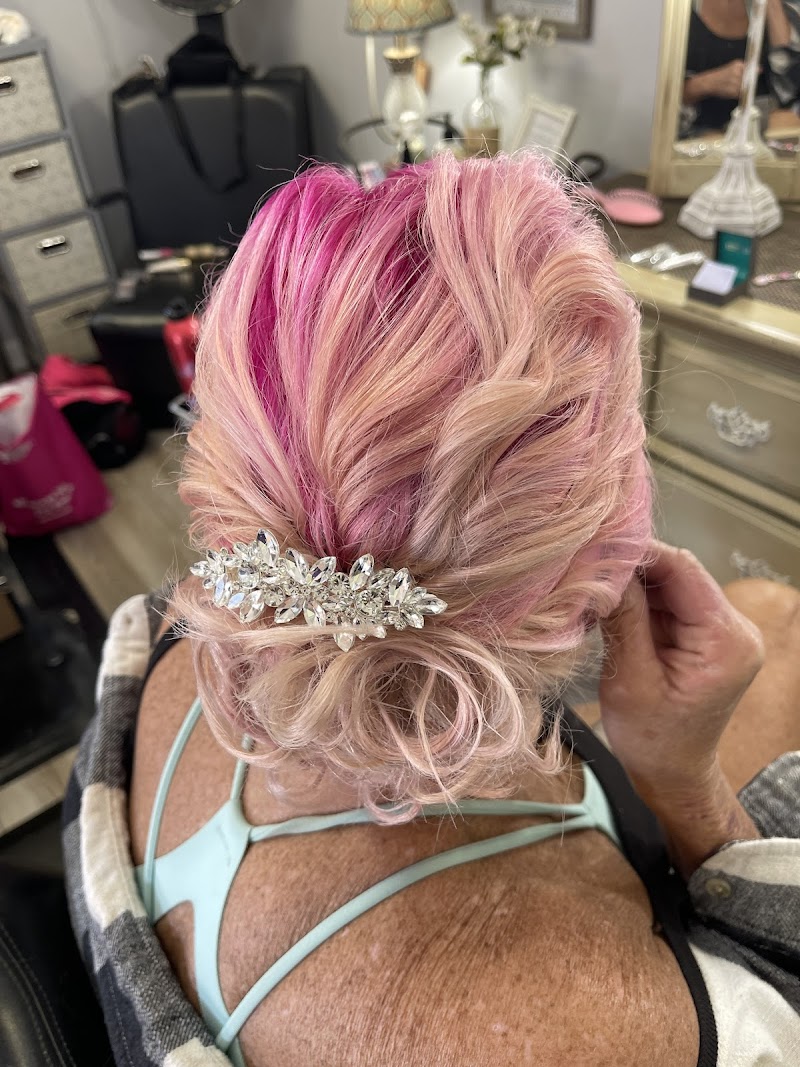 Hair styling showcase at Shear Madness Salon